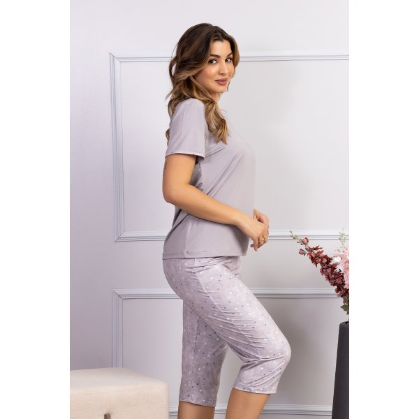 comprar pijama capri meia perna corsario pescador fofuxa pijamas promocao online microfibra liganete manga curta verao 3202 pc lado