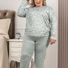 comprar pijama longo manga inverno plus size fofuxa pijamas promocao online microfibra liganete 3232 nm frente