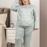 comprar pijama longo manga inverno plus size fofuxa pijamas online microfibra liganete 3232 nm pose