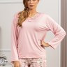 comprar pijama longo manga inverno flanelado estampado calca online microfibra liganete 3234 pb perto