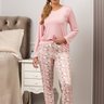comprar pijama quentinho malha fria geladinho feminino fofuxa online microfibra liganete 3404 pb pose
