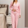 comprar pijama botao americano peluciado cirurgico algodao amamentacao fofuxa online 3468 rosaclaro frente