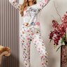 comprar pijama longo inverno adulto feminino quentinho confortavel fofuxa pijamas promocao online microfibra liganete 3500 gl pose