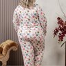 comprar pijama longo inverno plus size adulto feminino quentinho confortavel fofuxa pijamas promocao online microfibra liganete 3501 gl costas