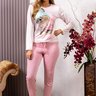 comprar pijama longo inverno adulto feminino quentinho confortavel fofuxa pijamas promocao online microfibra liganete 3505 ql frente