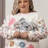comprar pijama longo inverno plush plus size adulto feminino quentinho confortavel fofuxa pijama online liganete 3503 gl perto