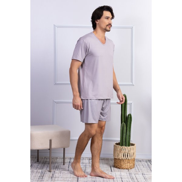 comprar pijama masculino microfibra online liganete fofuxa verao curto lado 3039