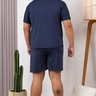 04 pijama masculino plus size verao azul