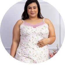 04 camisola plus size microfibra alcinha detalhe em renda rosa
