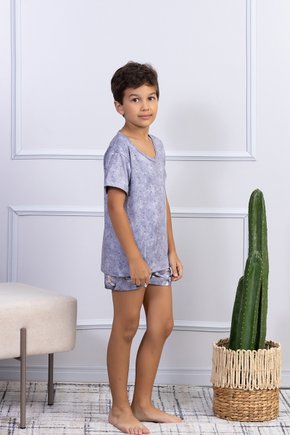 comprar pijama curto manga curta shorts malha fria geladinho menino masculino fofuxa online microfibra liganete verao bd lado