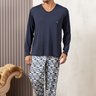 comprar pijama longo inverno masculino quentinho adulto confortavel fofuxa pijamas promocao online microfibra liganete 3522 pu frente