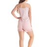 04 pijama short doll microfibra feminino de alcinha com regulagem e detalhe em renda rosa