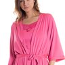 06 robe feminino microfibra sofisticado rosa