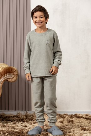 comprar pijama longo inverno plush infantil menino masculino quentinho adulto confortavel fofuxa 4304 4305 fx frente