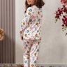 05 pijama infantil microfibra flanelado quentinho feminino estampa de gato