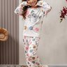 06 pijama infantil microfibra flanelado quentinho feminino estampa de gato