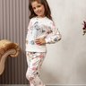 comprar pijama longo plush inverno infantil menina feminino quentinho confortavel fofuxa 4350 4351 gl lado