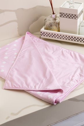 01 toalha feminina microfibra com forro de algodao rosa para cabelos