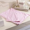 Toalha Feminina Microfibra Com Forro De Algodão Rosa Para Cabelos