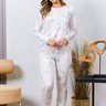 02 pijama longo microfibra feminino slim listra off white