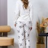 07 pijama longo plush boucle feminino longo estampado panda off