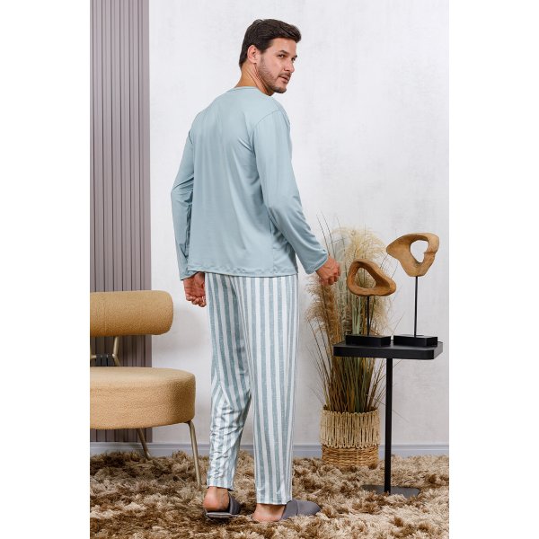 comprar online pijama masculino fofuxa microfibra longo inverno calca pijamas costa