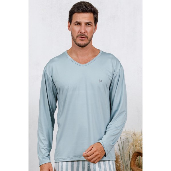 comprar online pijama masculino fofuxa microfibra longo inverno calca pijamas meio