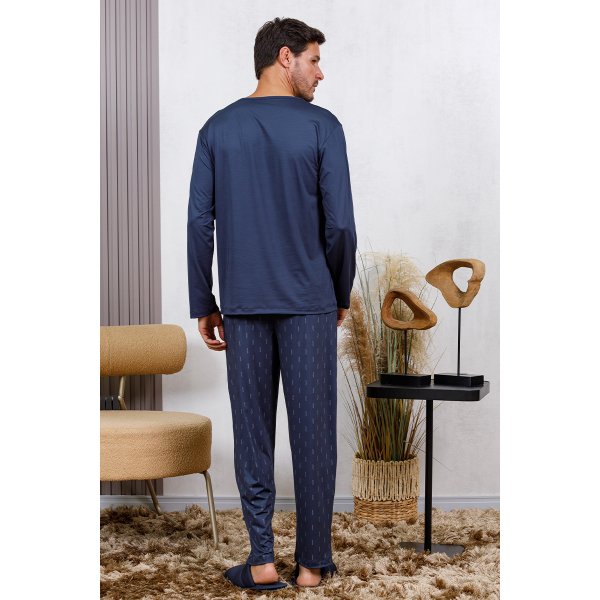 comprar online pijama masculino fofuxa microfibra longo inverno calca pijamas costa
