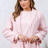 07 roupao longo feminino plush boucle rosa inverno