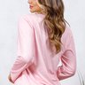 08 pijama longo sofisticado microfibra feminino renda inverno rosa