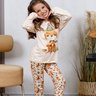 Pijama Longo Infantil Microfibra Flanelado Feminino Rapoza 