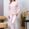 06 pijama longo plush feminino longo rosa sofisticado calcca coracao
