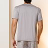 08 pijama masculino curto de microfibra cinza