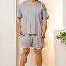 compra pijama masculino plus size microfibra calcao online verao frentepose