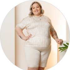 03 pijama curto feminino microfibra rendado de bermuda plus size bege