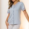 09 pijama curto microfibra capri detalhe botao e renda feminino azul ceu