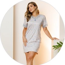 01 camisola curta microfibra de renda estampada azul ceu