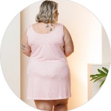 03 camisola curta plus size regata verao soltinha microfibra rosa claro