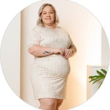 01 camisola curta feminina microfibra plus size de renda azul ceu