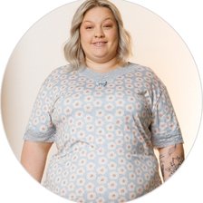 10 camisola curta feminina microfibra plus size de renda azul ceu