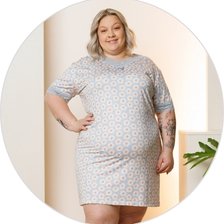 12 camisola curta feminina microfibra plus size de renda azul ceu