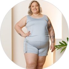 11 pijama curto regata feminino microfibra shorts com detalhe em renda plus size azul