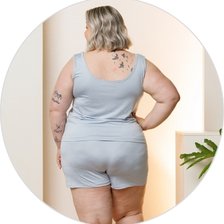 12 pijama curto regata feminino microfibra shorts com detalhe em renda plus size azul