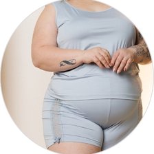 13 pijama curto regata feminino microfibra shorts com detalhe em renda plus size azul