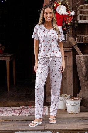 comprar pijama natal feminino microfibra manga calca online fofuxa frente