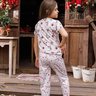 05 pijama long infantil feminino verao microfibra estampa de natal
