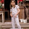 07 pijama long infantil feminino verao microfibra estampa de natal