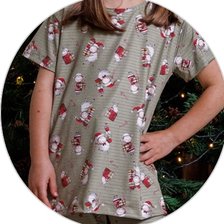 02 pijama long infantil feminino verao microfibra estampa de natal verde