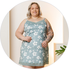 01 camisola curta plus size alcinha verao soltinha microfibra verde estampada