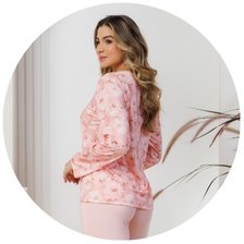 descritivo pijama feminino longo microfibra qm fofuxa 8